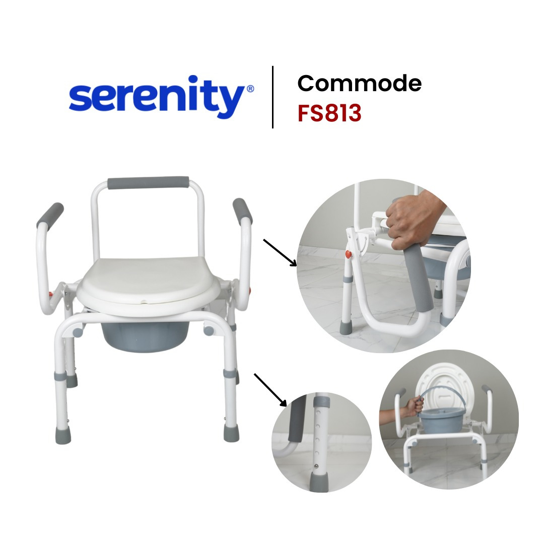 Commode Chair Serenity - FS813 (Tanpa Roda)