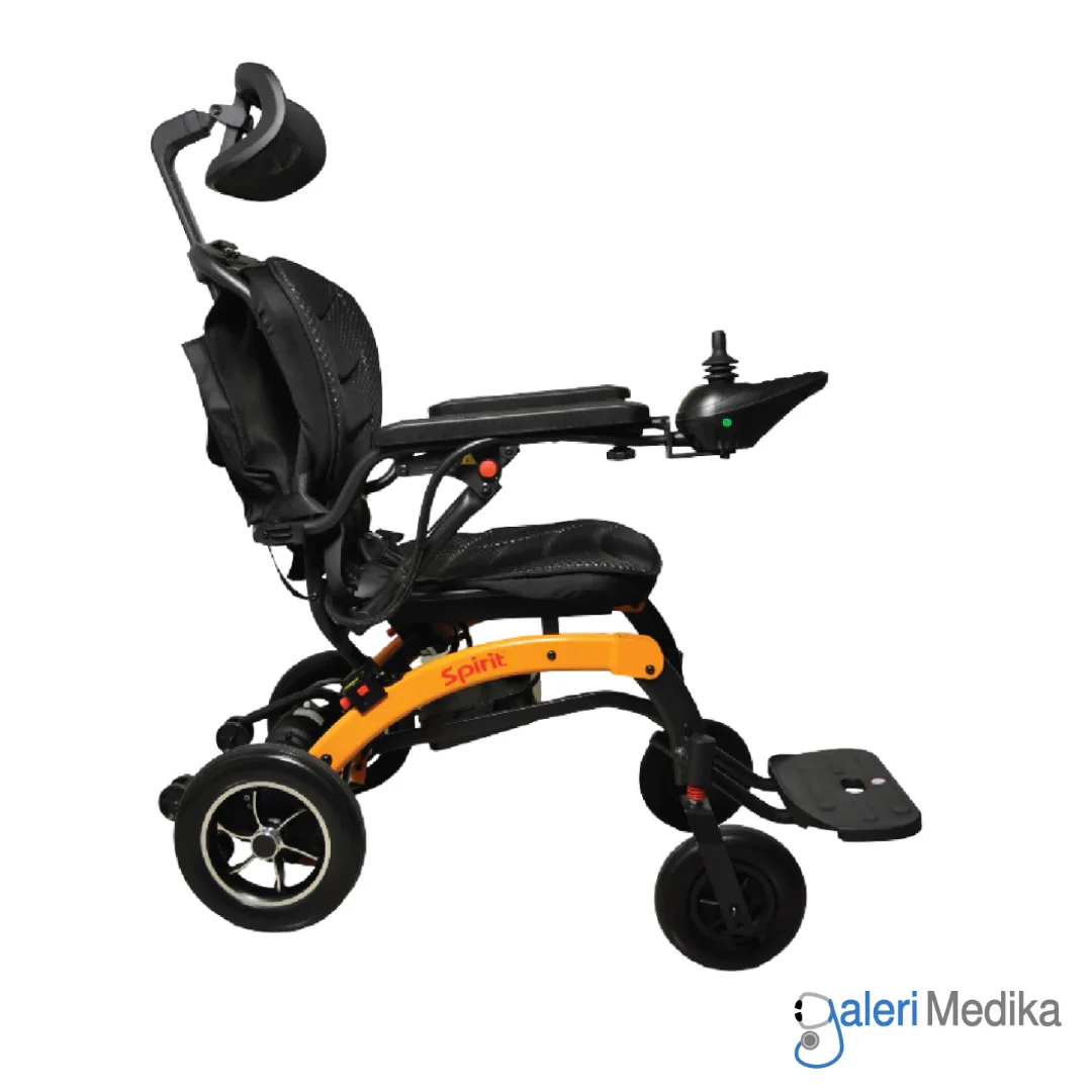 SPIRIT Kursi Roda Travel Elektrik EASYGO SLIM + Handle & Hedrest Brushless Motor & Lithium Battery SPIRIT Kursi Roda Travel Elektrik EASYGO SLIM + Handle & Hedrest Brushless Motor & Lithium Battery