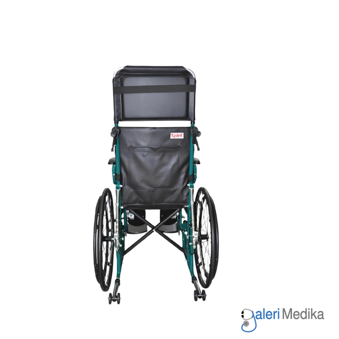 Kursi Roda Reclining SPIRIT FS 902GC Steel Wheelchair 2in1