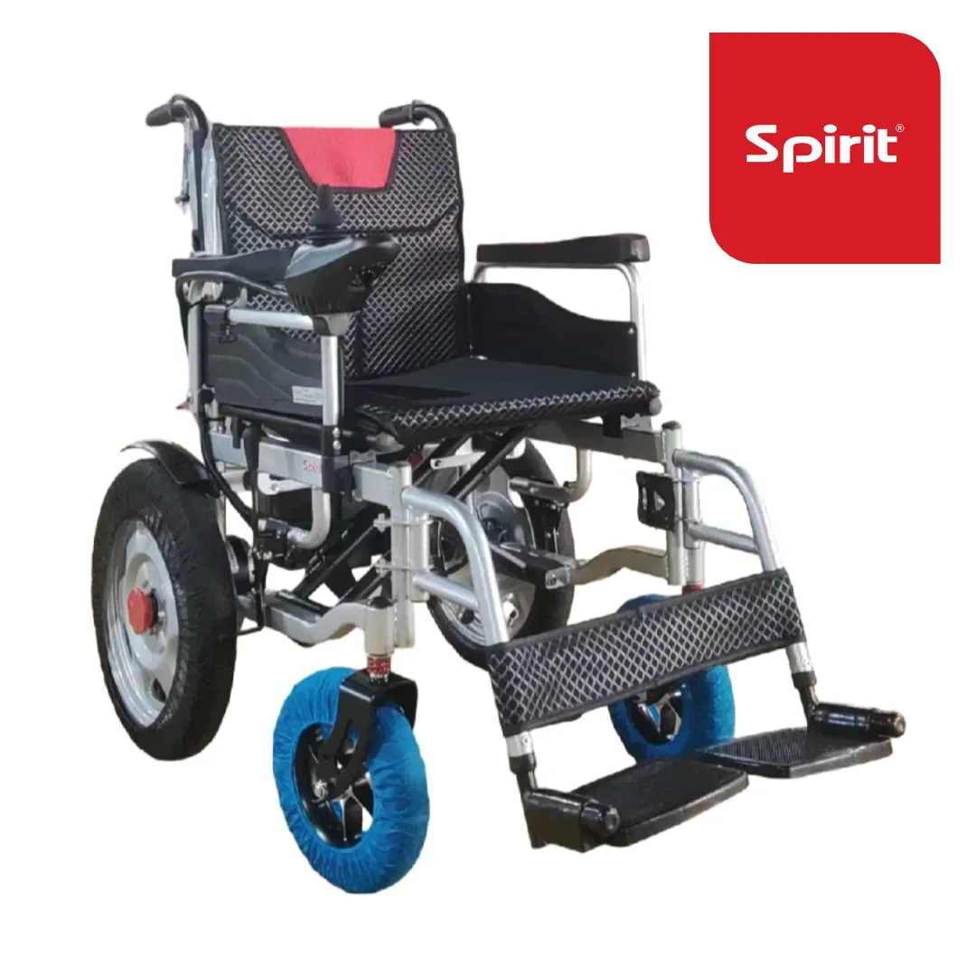 SPIRIT Kursi Roda Travel Elektrik Steel Wheelchair Up To 100 Kg FS-123
