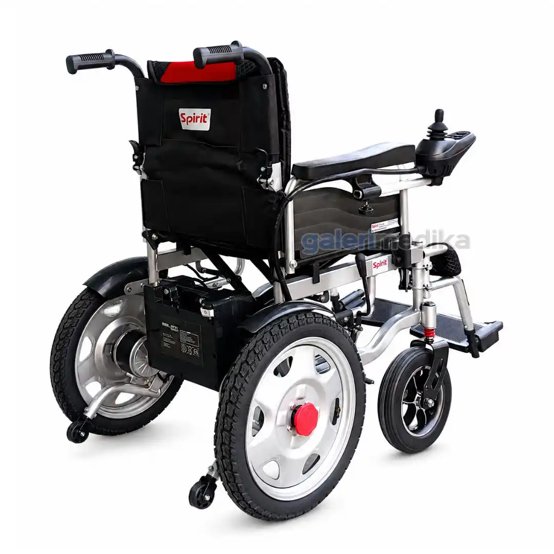 SPIRIT Kursi Roda Travel Elektrik Steel Wheelchair Up To 100 Kg FS-123 SPIRIT Kursi Roda Travel Elektrik Steel Wheelchair Up To 100 Kg FS-123