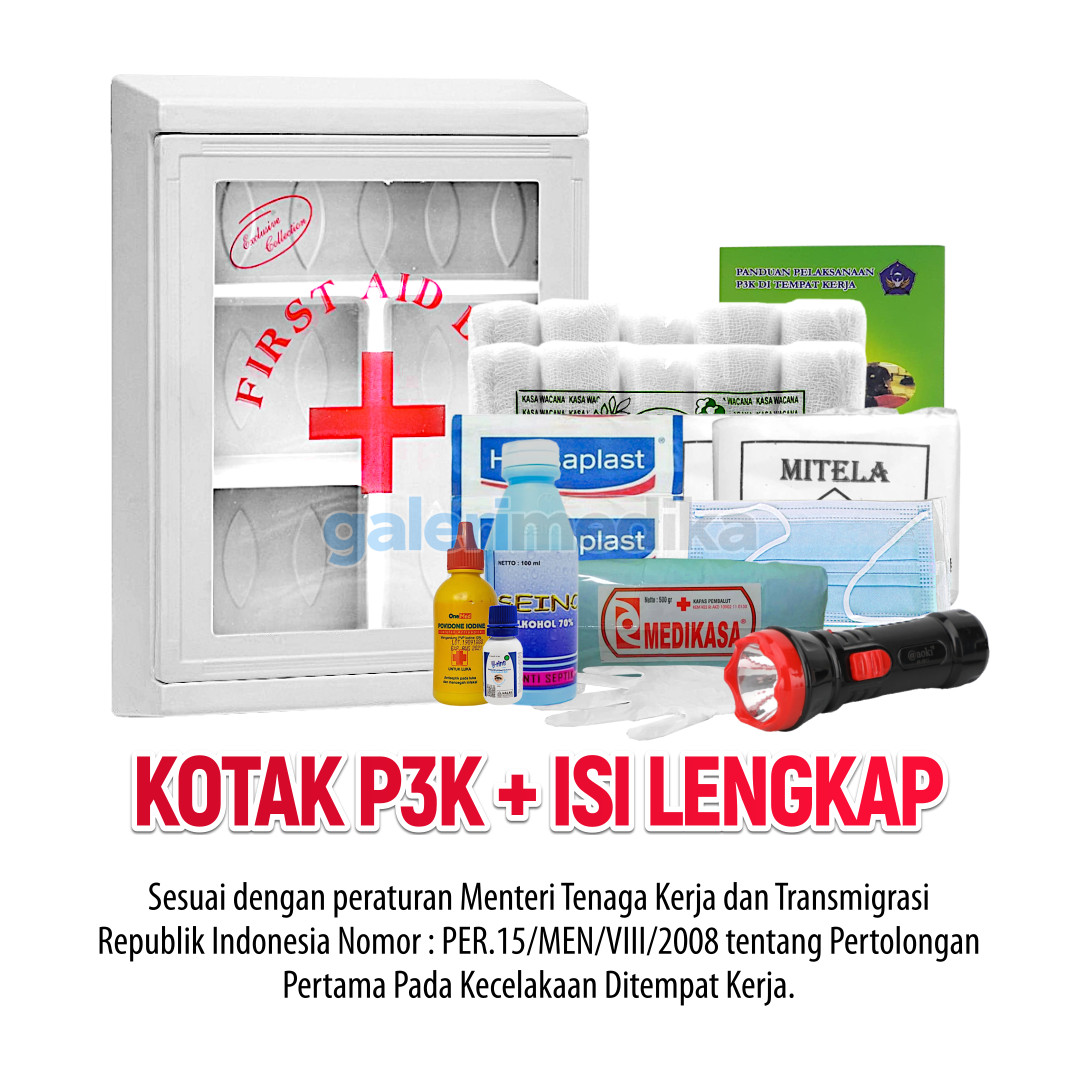 Kotak P3K Tipe B + Lengkap Dengan Isi