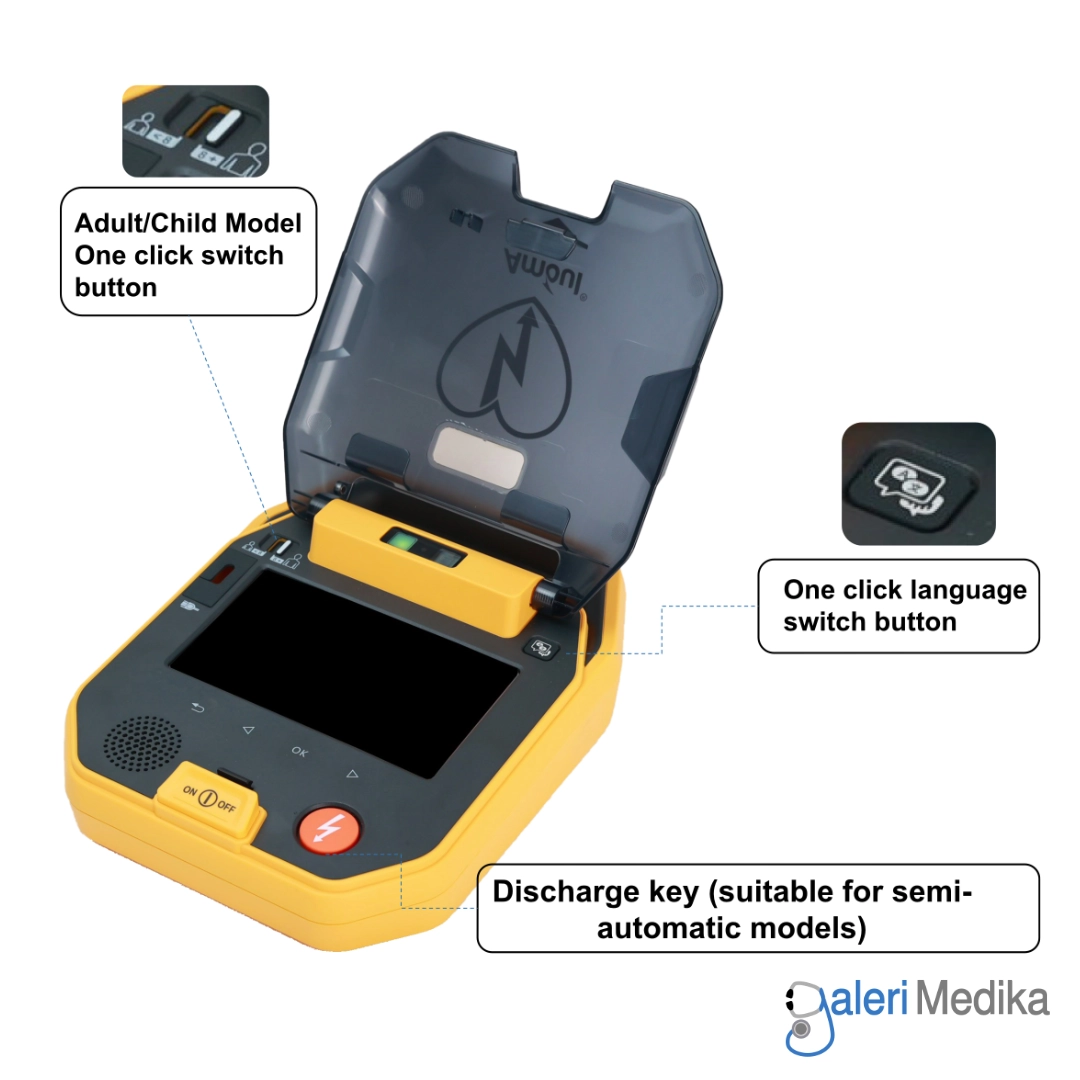 Amoul i9 AED Color Screen Semi-Automatic Defibrillator Amoul i9 AED Color Screen Semi-Automatic Defibrillator