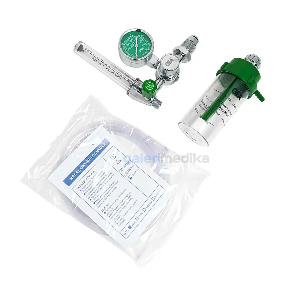 Regulator Tabung Oksigen GEA RO-01 Medical Oxygen Regulator 1-15 LPM Regulator Tabung Oksigen GEA RO-01 Medical Oxygen Regulator 1-15 LPM