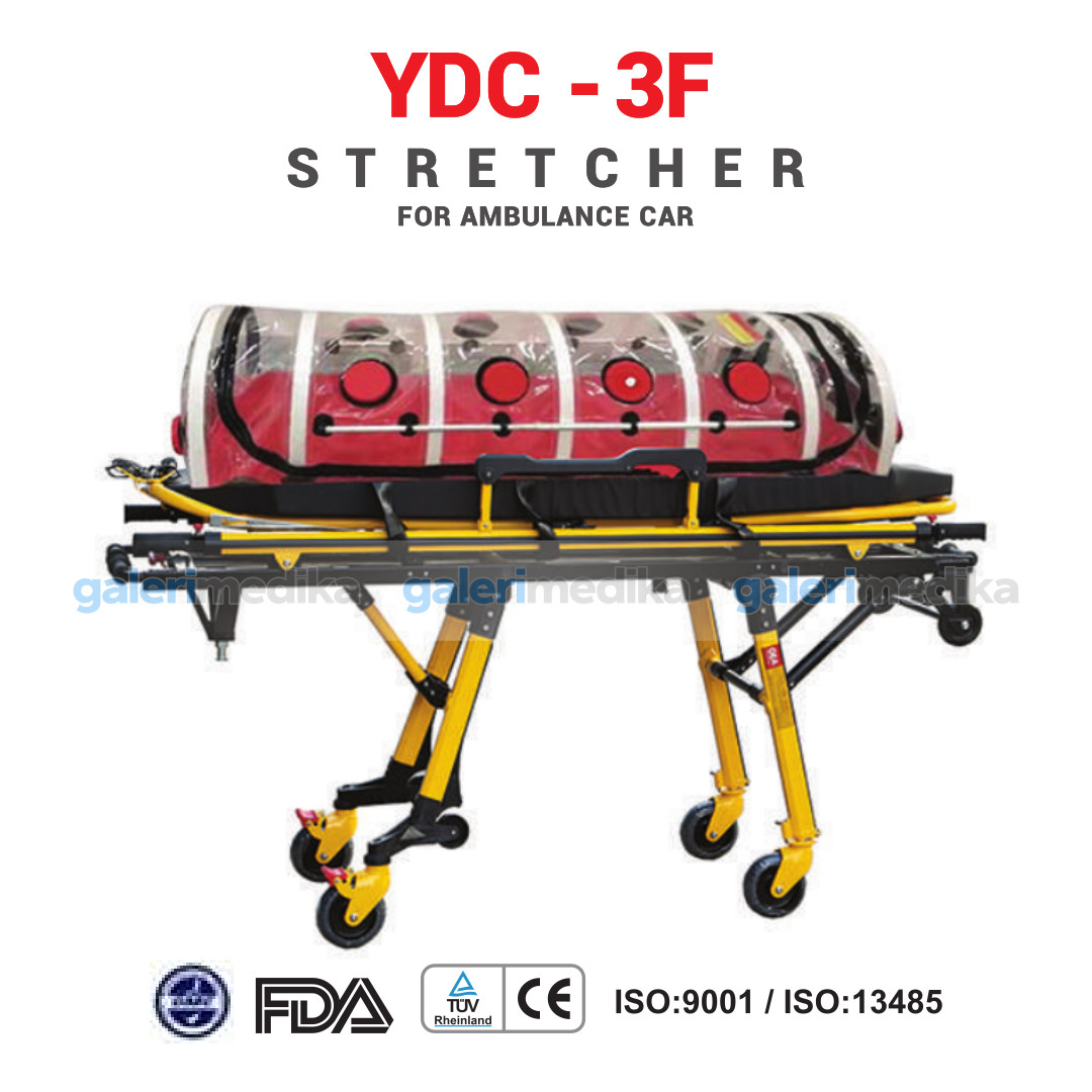 Brankar Ambulans GEA YDC 3FWF Stretcher For Ambulance