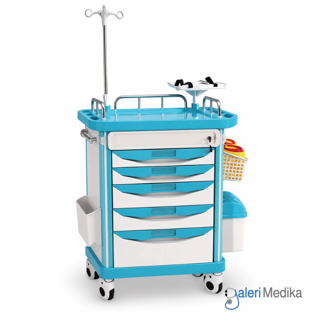 Emergency Trolley SPIRIT SP-ET500A Troli Medis Rumah Sakit Multifungsi Emergency Trolley SPIRIT SP-ET500A Troli Medis Rumah Sakit Multifungsi