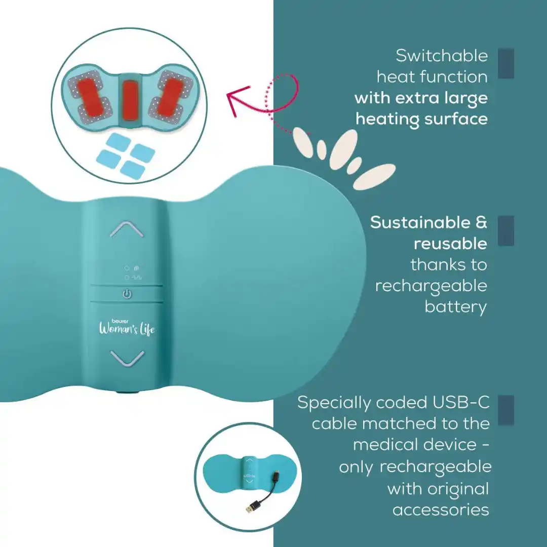 BEURER Sabuk Pijat Penghangat Menstruasi Pereda Nyeri Haid Menstrual RELAX+ Pain Relief EM55 BEURER Sabuk Pijat Penghangat Menstruasi Pereda Nyeri Haid Menstrual RELAX+ Pain Relief EM55
