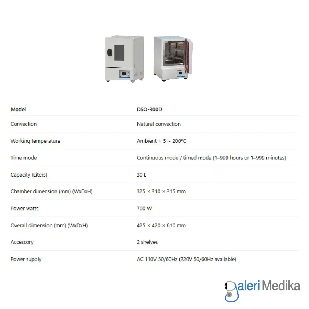 NESCO Hot Air Oven Laboratorium 30 Liter DSO-300D NESCO Hot Air Oven Laboratorium 30 Liter DSO-300D
