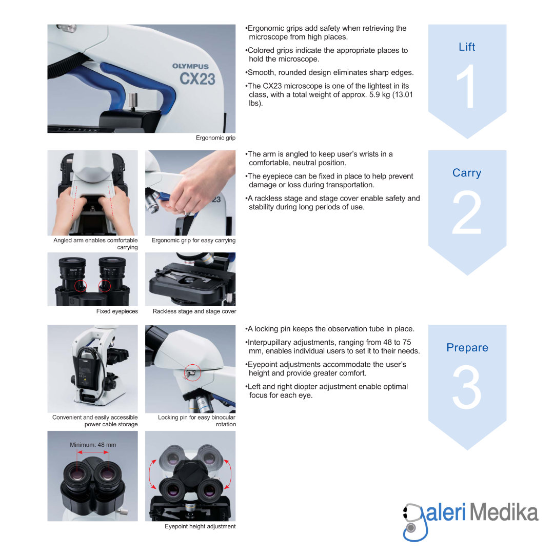 Microscope Binoculer Olympus CX-23 LED Microscope Binoculer Olympus CX-23 LED