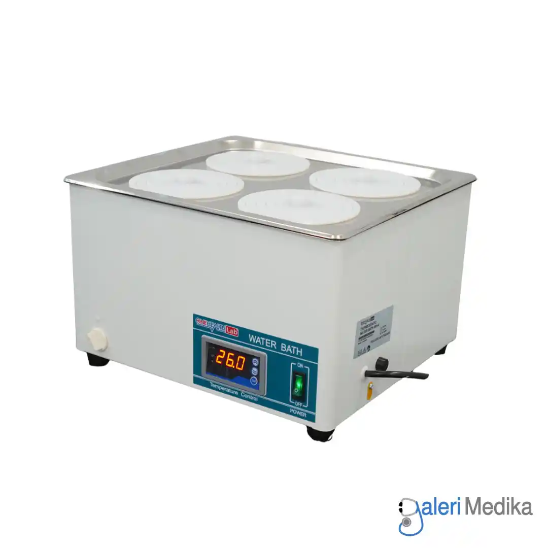 Digital Water Bath Laboratorium 4 Lubang OneHealth LAB+ WH-4 Digital Water Bath Laboratorium 4 Lubang OneHealth LAB+ WH-4