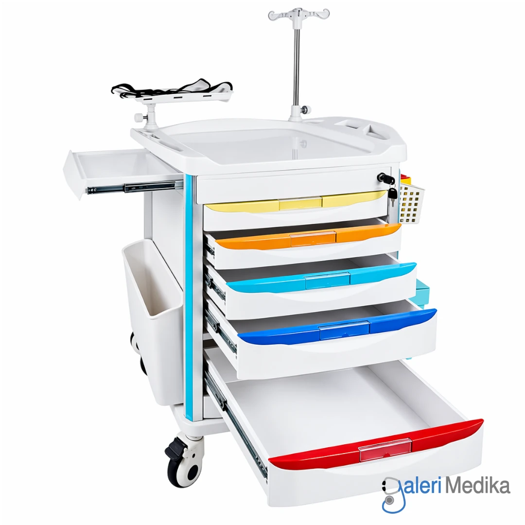 Emergency Trolley OneHealth OH-M01 Troli Medis Rumah Sakit Multifungsi Emergency Trolley OneHealth OH-M01 Troli Medis Rumah Sakit Multifungsi