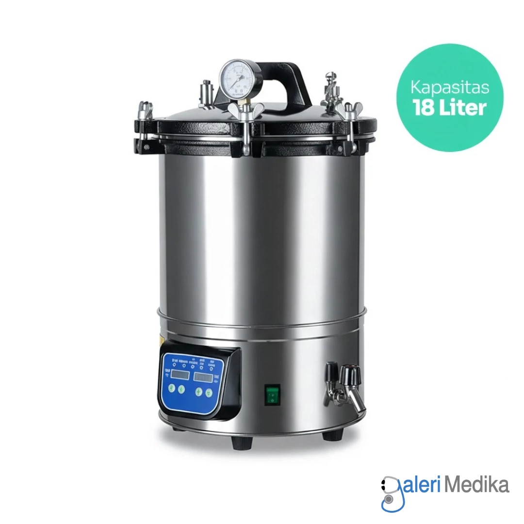 Autoclave 18 Liter OneHealth OHS-280A dengan Timer