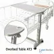 Meja Portable Pasien Onemed AT-3 Aluminium Overbed Table
