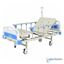 Ranjang Pasien OneHealth KY213S-32 Manual Hospital Bed Delux 2 Crank + Tiang Infus Ranjang Pasien OneHealth KY213S-32 Manual Hospital Bed Delux 2 Crank + Tiang Infus