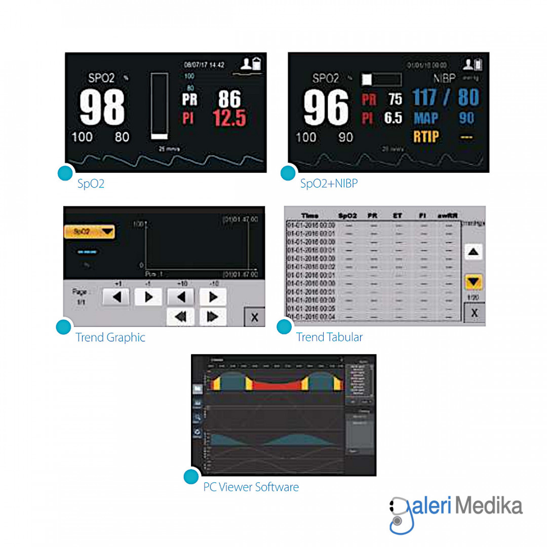 Patient Monitor Bistos BT-720 Vital Sign Monitor