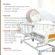 Ranjang Pasien GEA HB 3030W Manual Hospital Bed 3 Crank