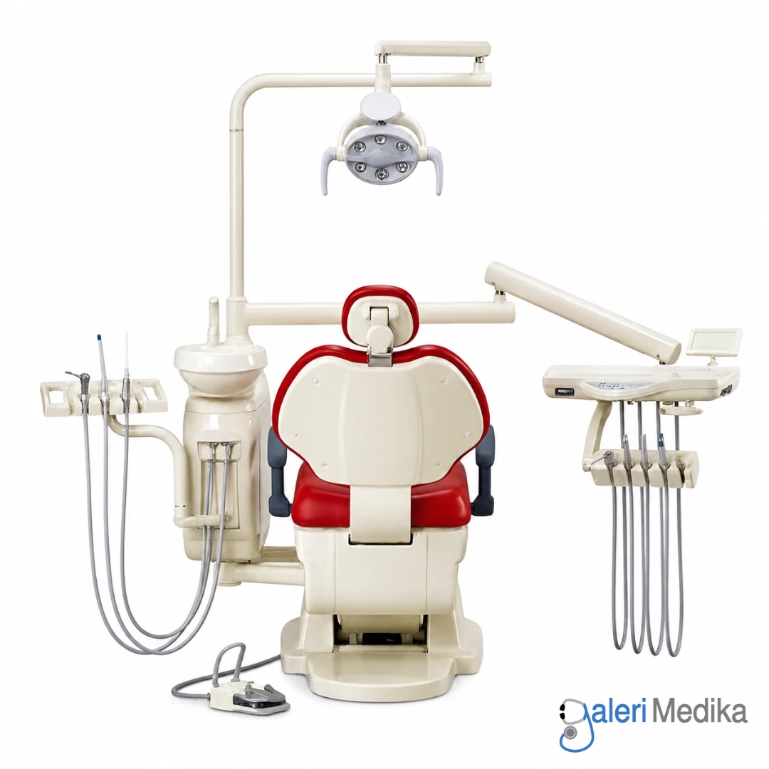 Indomed OneDental Dental Unit Premium – Kursi Periksa Gigi Profesional + LED Monitor & Oral Camera