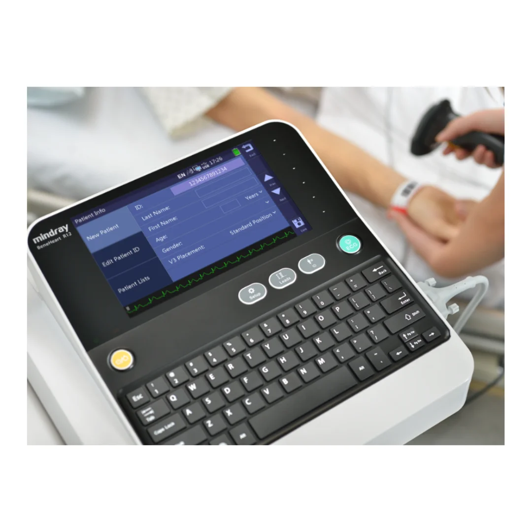 Mindray BeneHeart R12 Electrocardiograph ECG Machine 12-Lead Mindray BeneHeart R12 Electrocardiograph ECG Machine 12-Lead