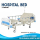 Ranjang Pasien OneHealth Manual Hospital Bed Delux 2 Crank + Tiang Infus