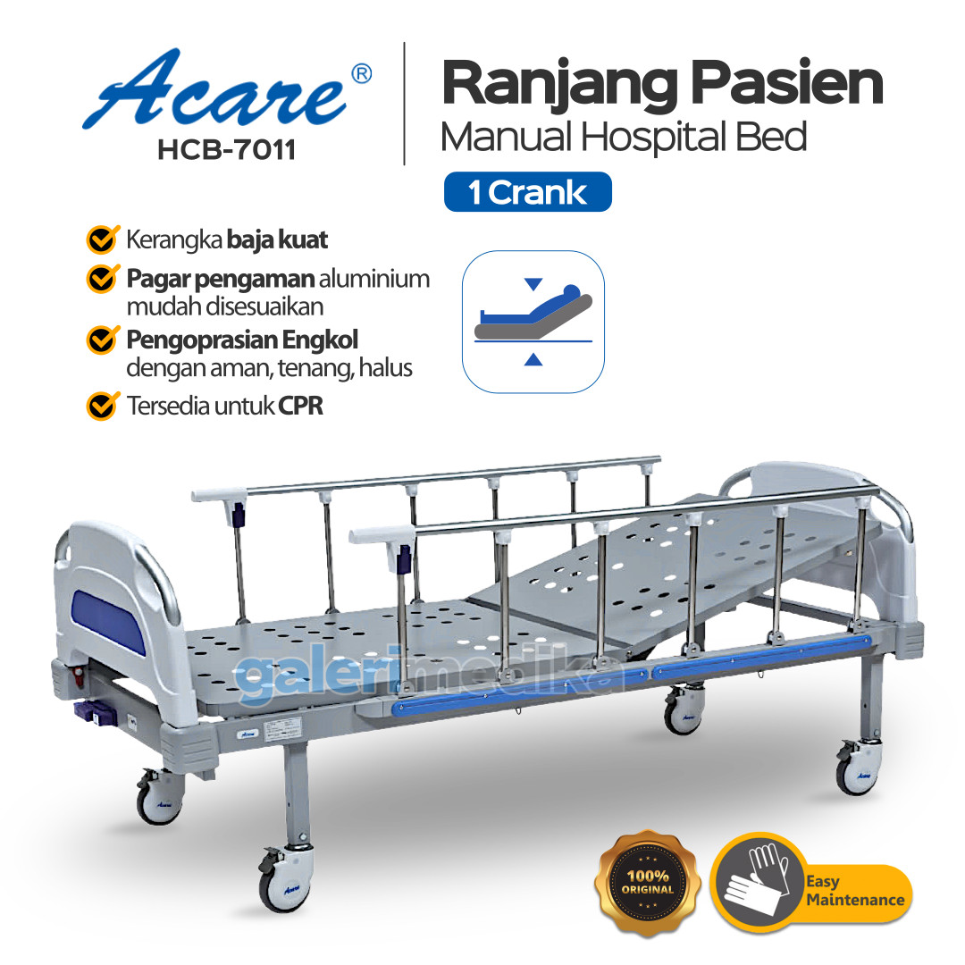 Acare HCB-7011 - Ranjang Pasien 1 Crank Manual