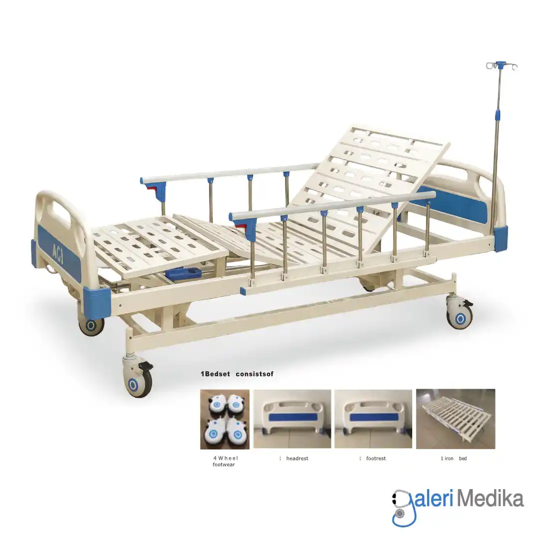 Ranjang Pasien Spirit HBS-MC2L Manual Hospital Bed 2 Crank