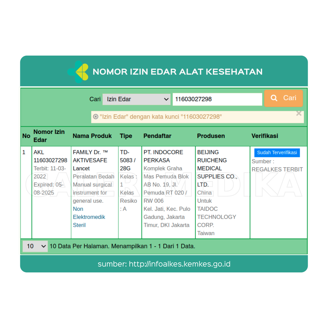 Lancet Steril FamilyDr AktivSafe Lancet 28G