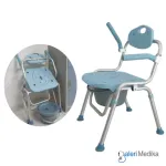 Kursi Toilet Portable Avico Sakura Max 2in1 Commode Chair + Shower Chair