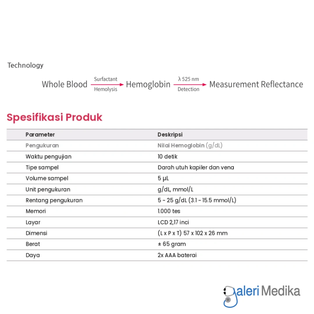 Alat Cek Hb Hemoglobin CareStart Hb1 Analyzer Untuk Anemia