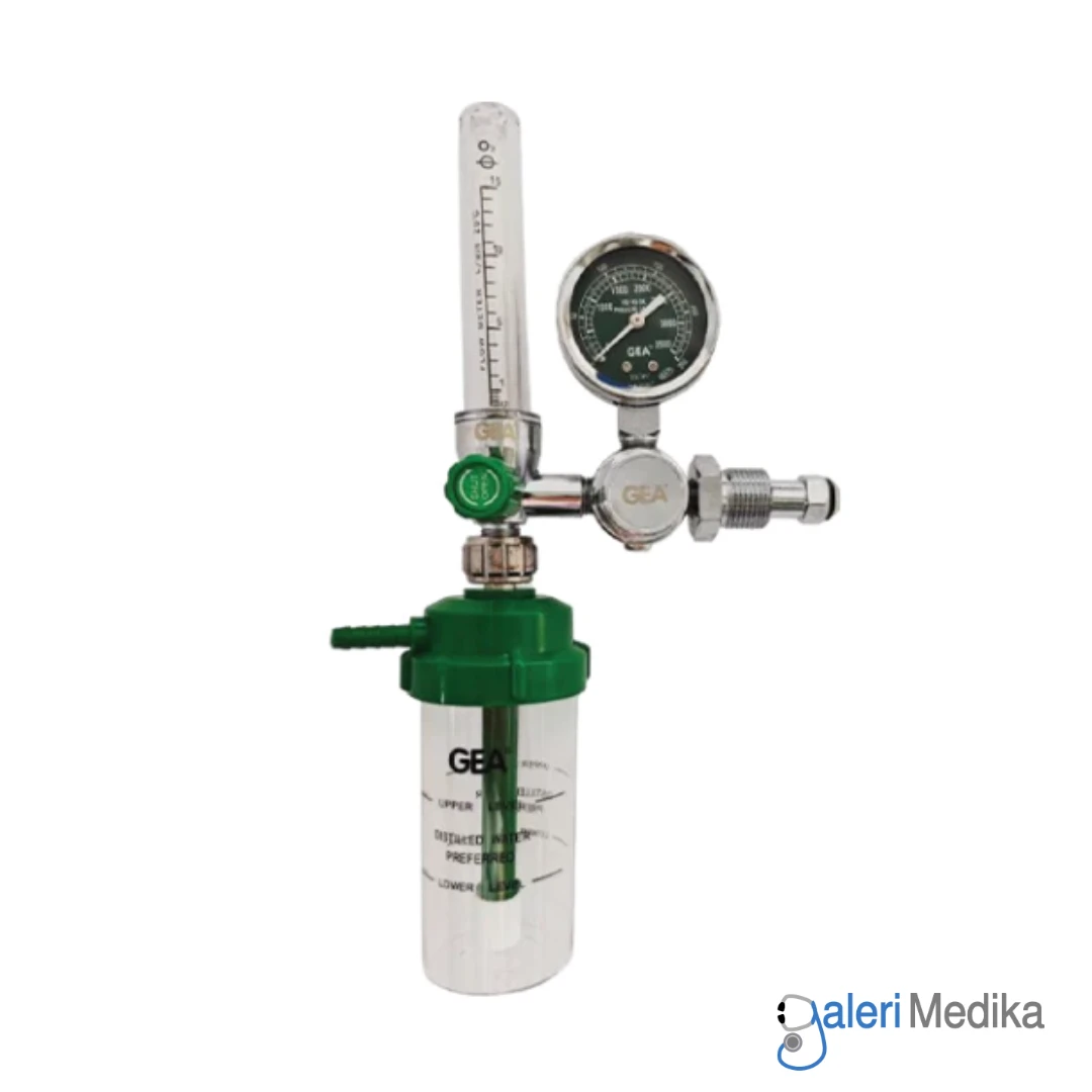 Regulator Tabung Oksigen GEA RO-01 Medical Oxygen Regulator 1-15 LPM