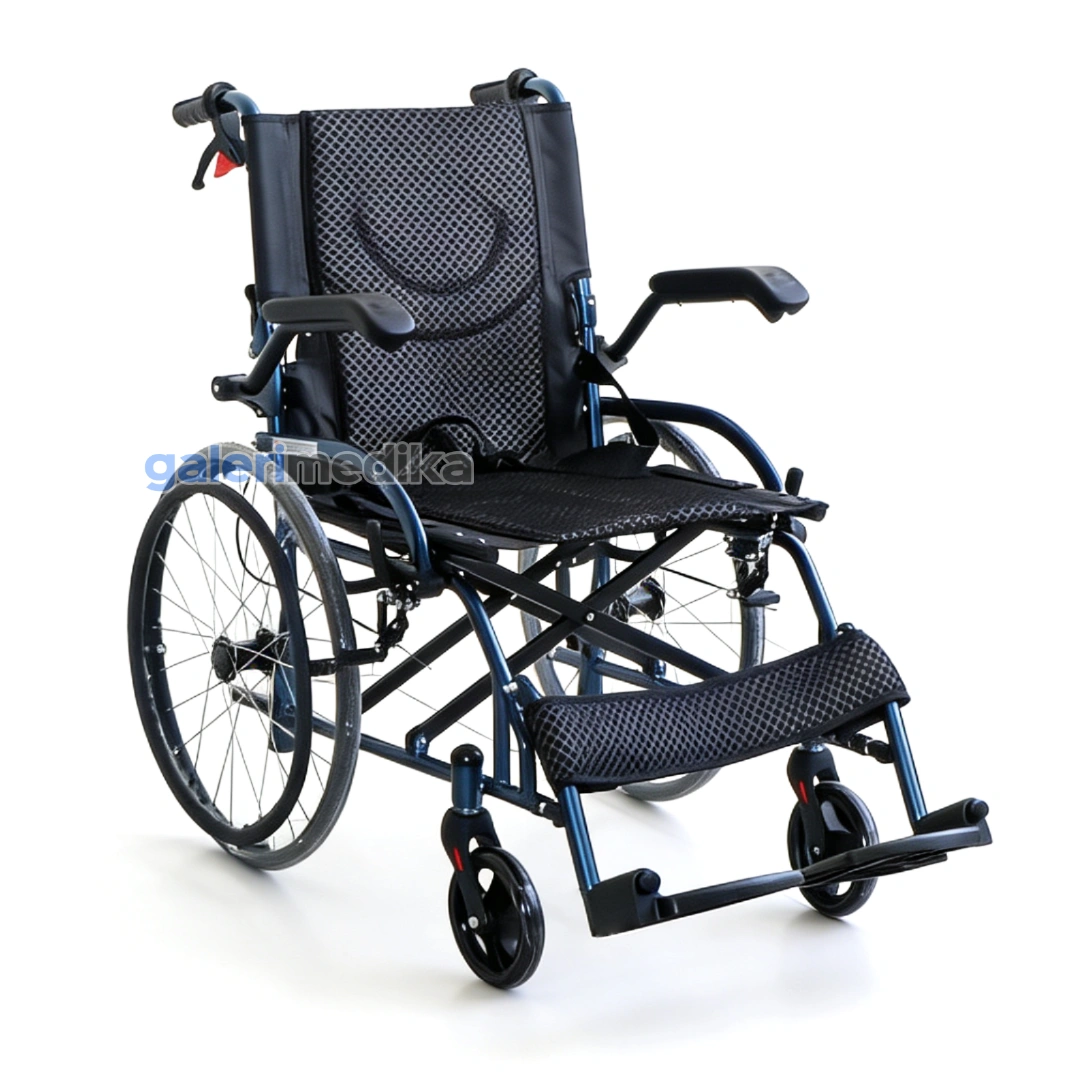 SPIRIT Kursi Roda Manual FS 863 BS-20 Steel Wheelchair Velg Jari