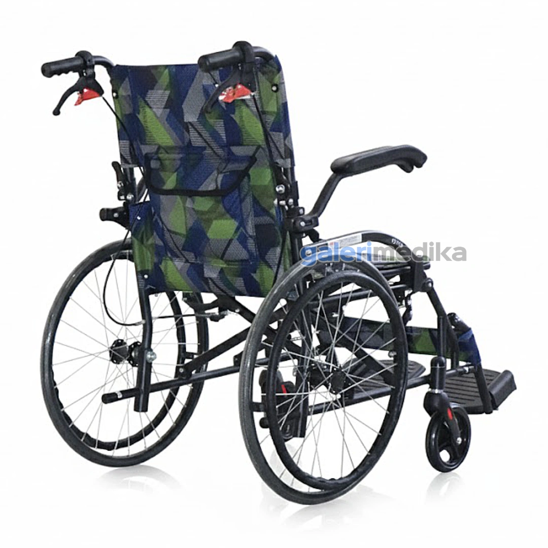 SPIRIT Kursi Roda Manual FS 863 BS-20 Steel Wheelchair Velg Jari