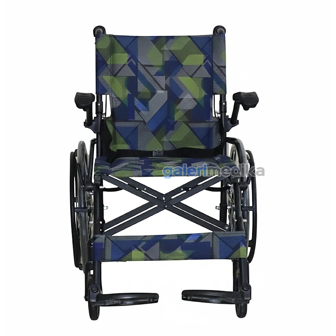 SPIRIT Kursi Roda Manual FS 863 BS-20 Steel Wheelchair Velg Jari