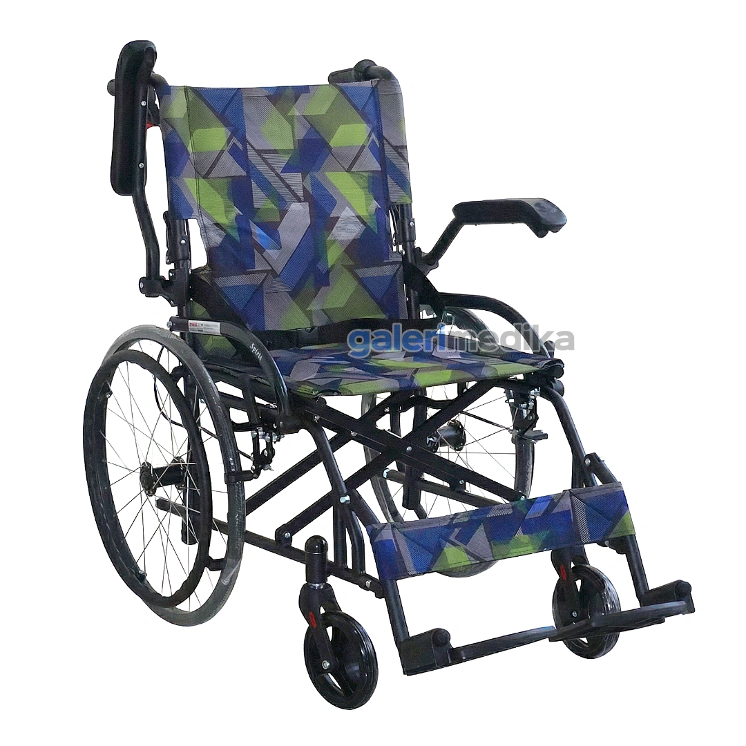 SPIRIT Kursi Roda Manual FS 863 BS-20 Steel Wheelchair Velg Jari