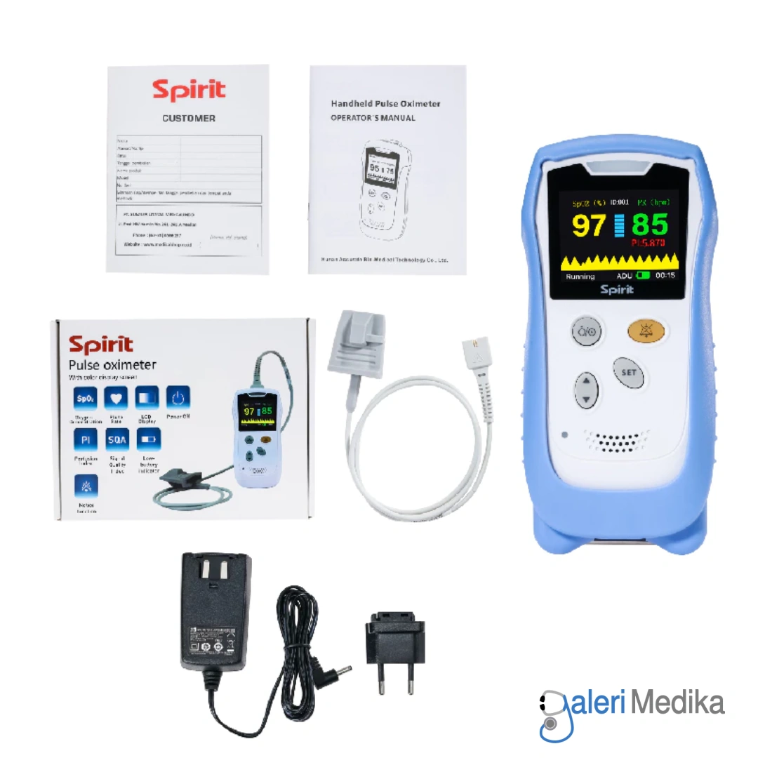 SPIRIT Handheld Pulse Oximeter SpO2 & PR Real-Time Monitoring HS20A