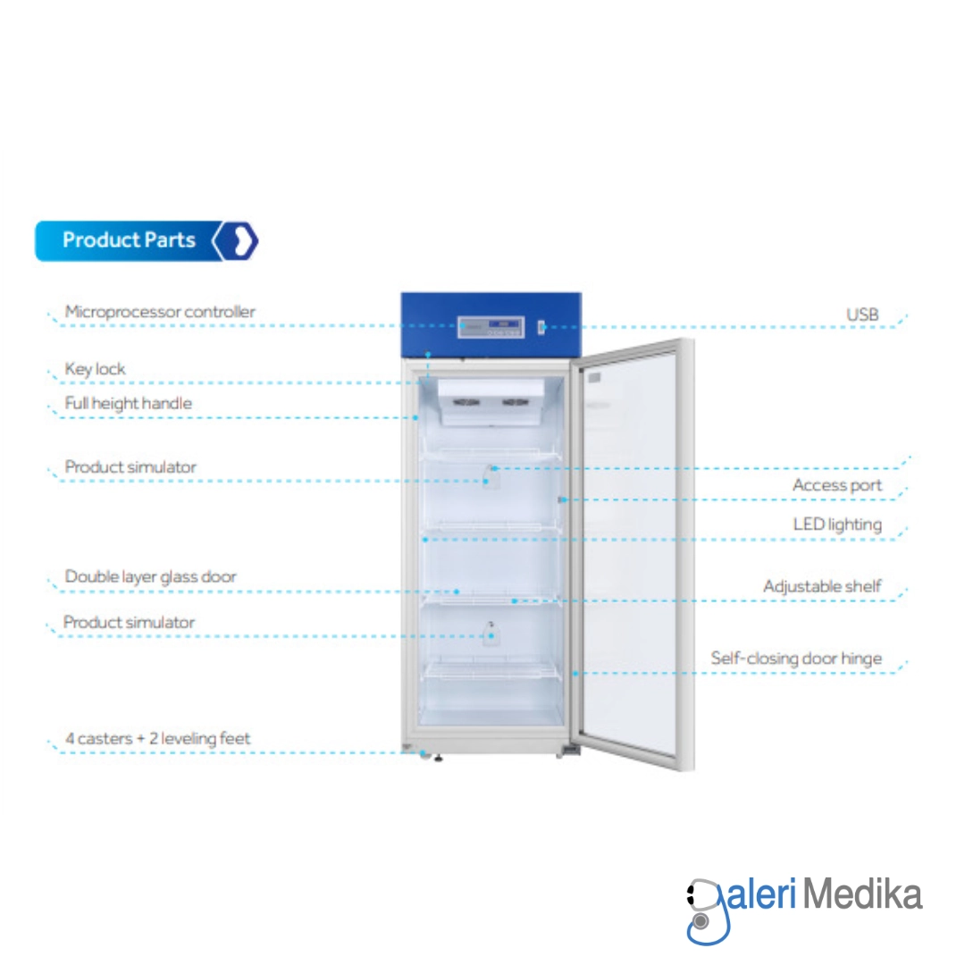 Kulkas Farmasi Haier HYC-639 Pharmaceutical Refrigerator Single Glass Door Kulkas Farmasi Haier HYC-639 Pharmaceutical Refrigerator Single Glass Door