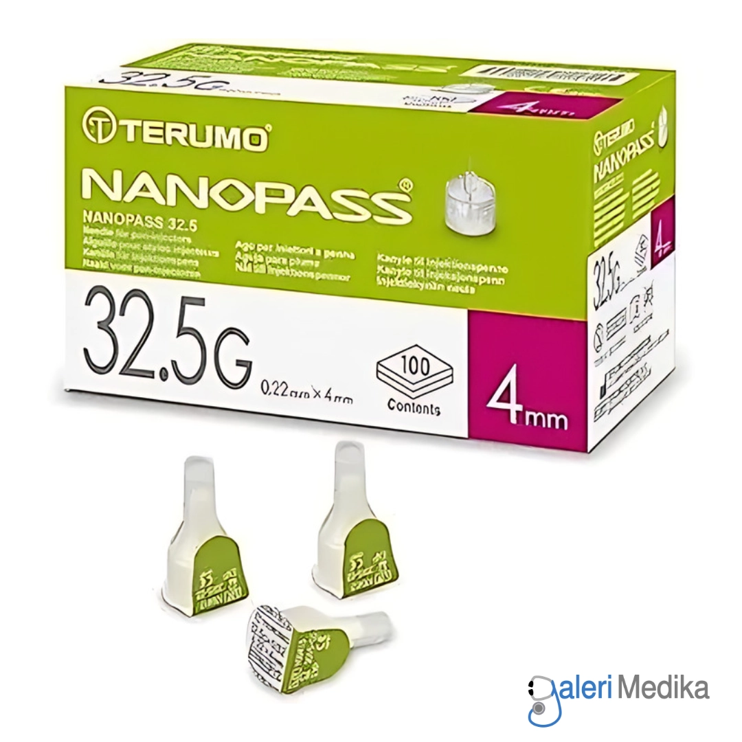 Terumo Nanopass Jarum Insulin 32.5G 4mm Terumo Nanopass Jarum Insulin 32.5G 4mm