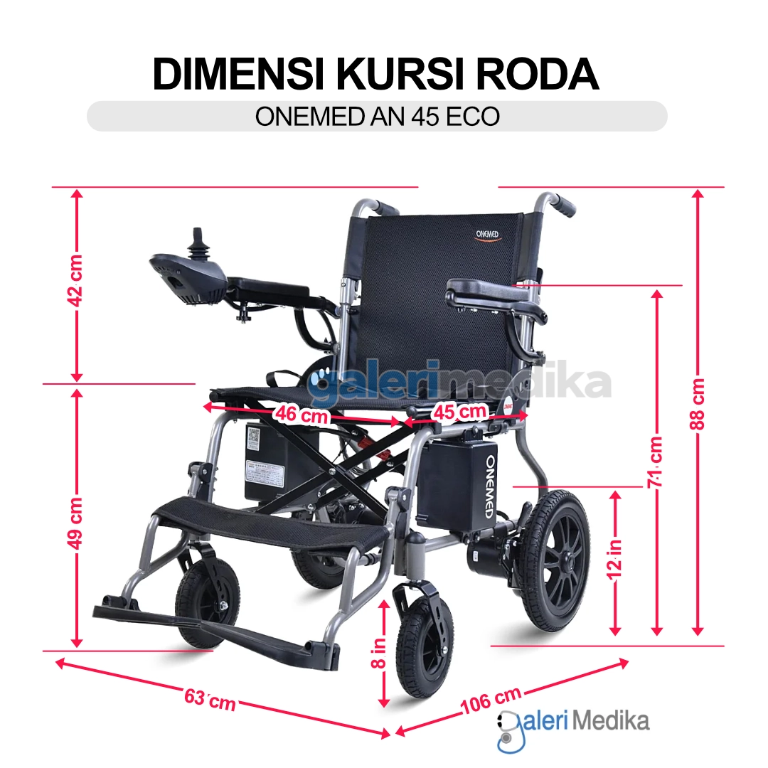 Kursi Roda Elektrik Onemed AN 45 Eco