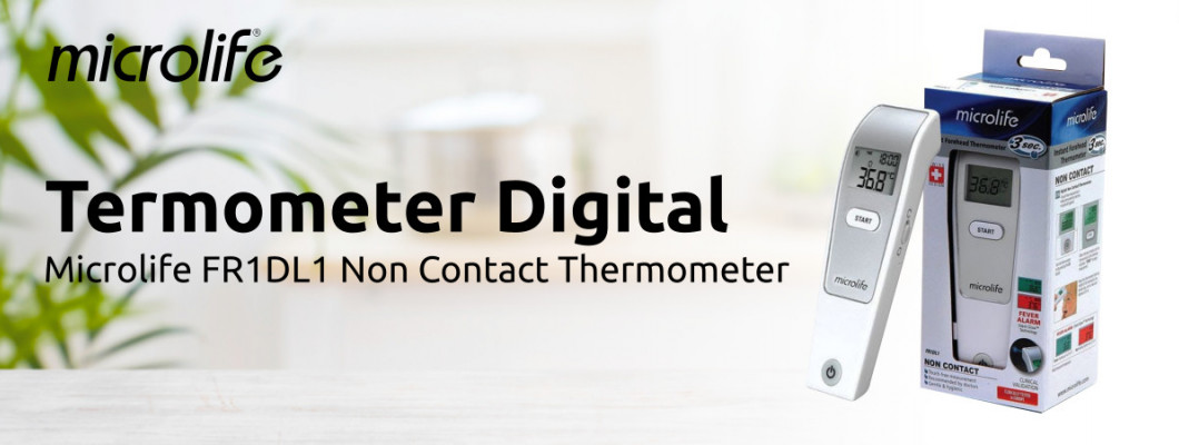 Review Termometer Digital Microlife FR1DL1, Mengukur Suhu Tubuh Dalam Hitungan Detik