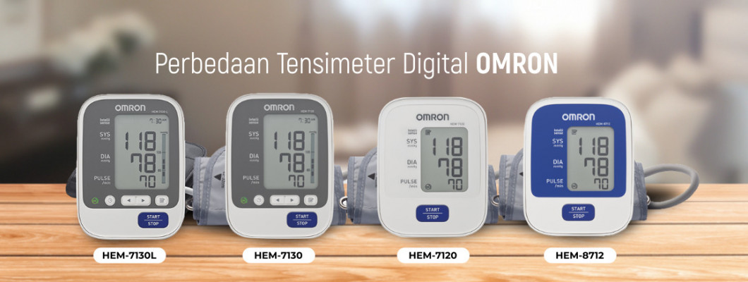 Perbedaan Tensimeter Digital Omron HEM-7130L, HEM-7130, HEM-7120 dan HEM-8712
