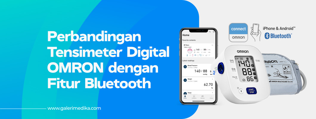 Perbandingan Tensimeter Omron dengan fitur Bluetooth