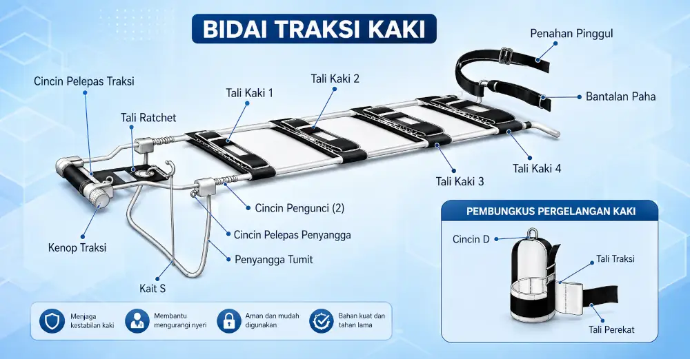 bagian tandu traksi