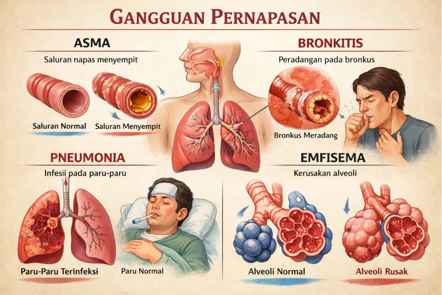 Cuaca Awal Tahun Picu Gangguan Pernapasan