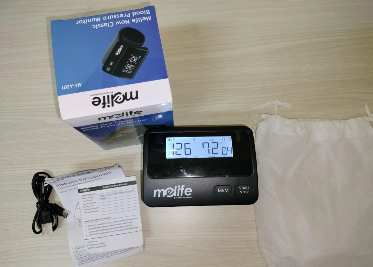 review tensimeter digital melife me-a201