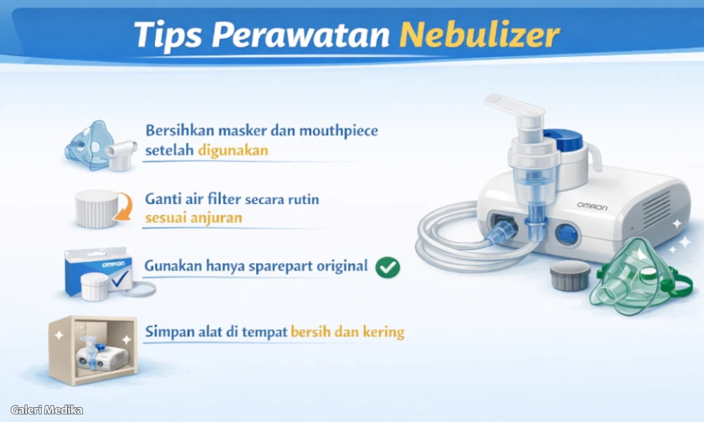 sparepart nebulizer omron original