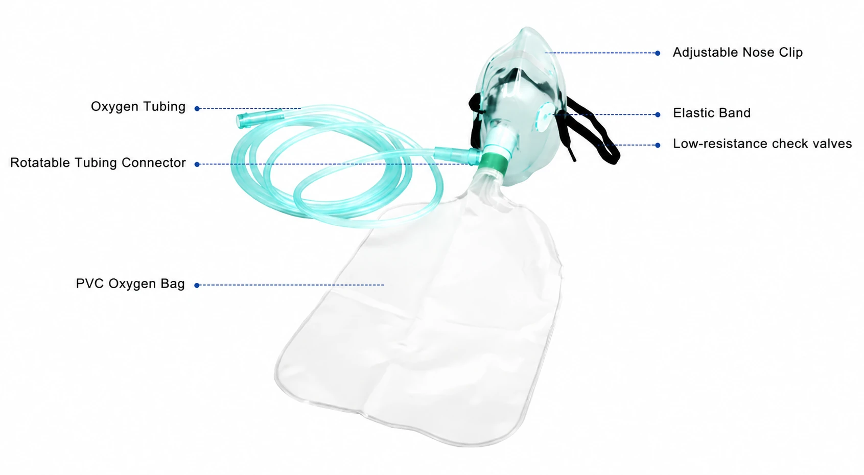 bagian bagian non rebreathing mask