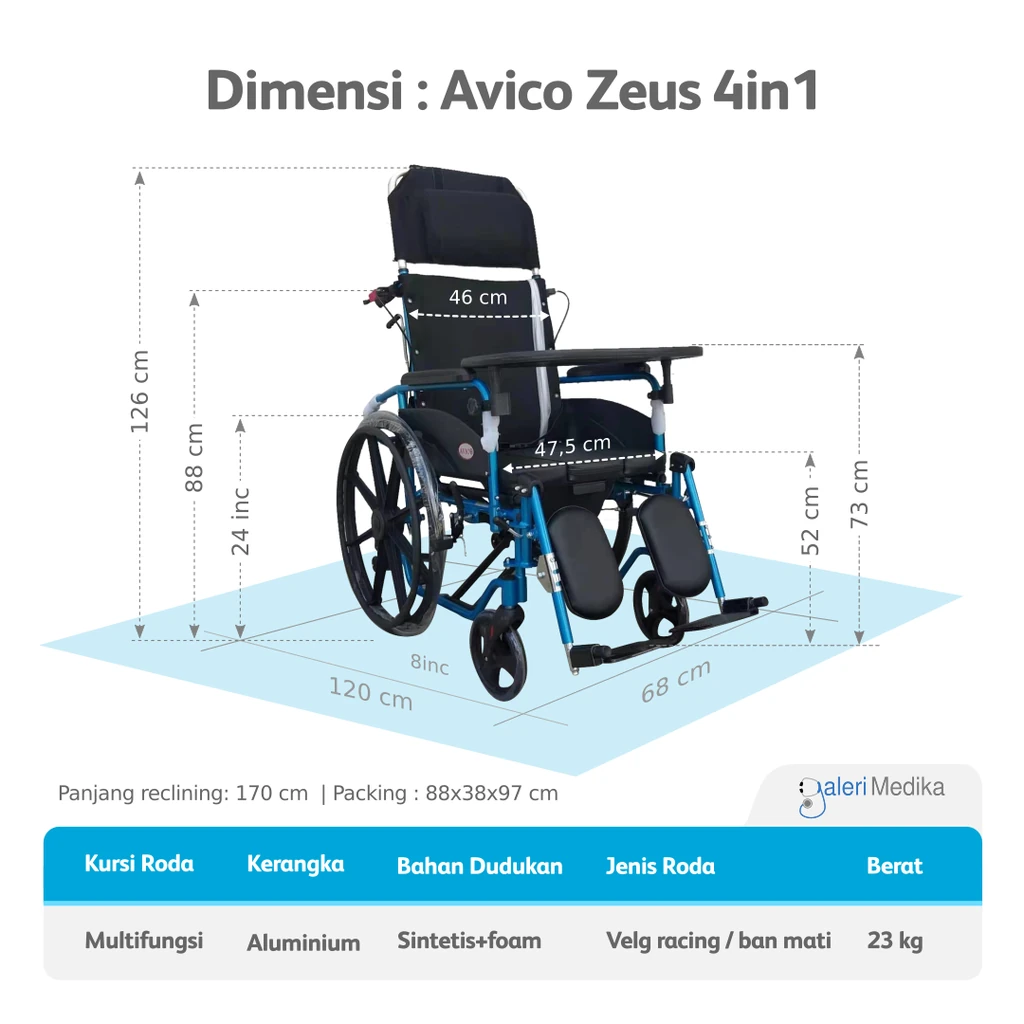Bisa Duduk, Rebahan, Hingga BAB: Intip Kemewahan Fitur Kursi Roda Avico Zeus!