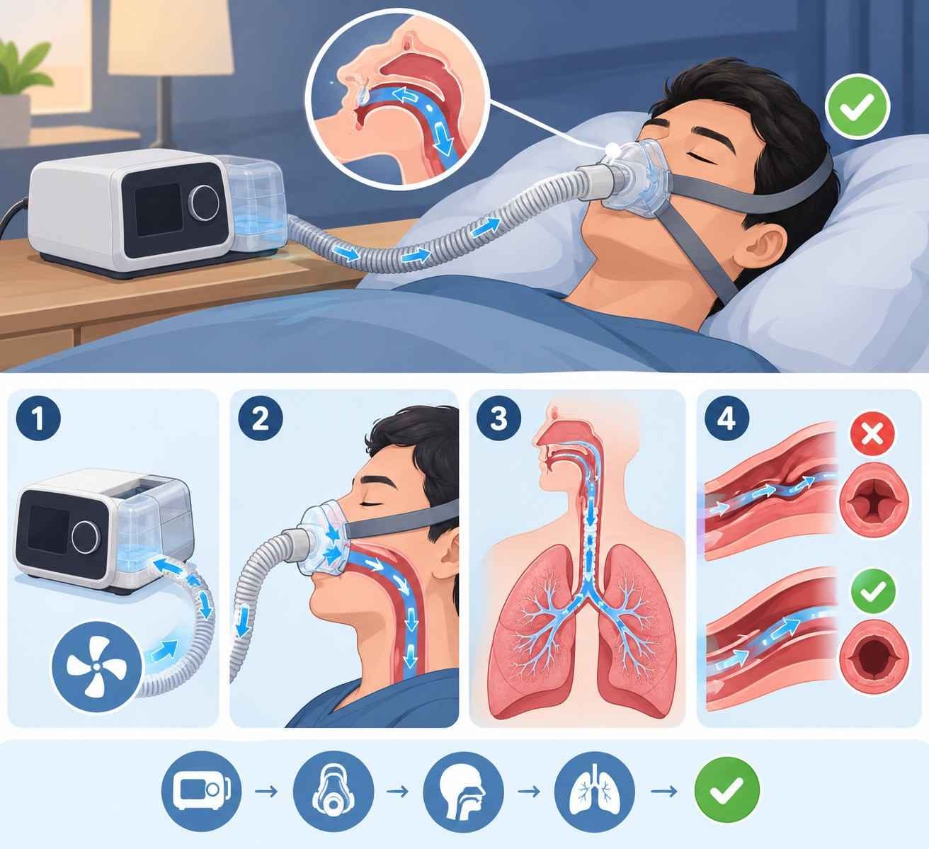 Cara Kerja CPAP