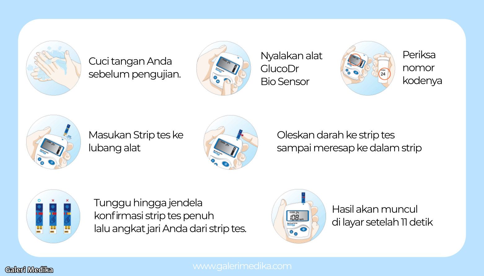 Alat Tes Darah GlucoDr Biosensor