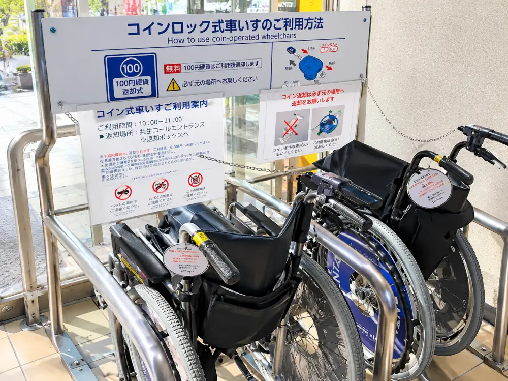 kursi roda kawamura jepang dengan koin