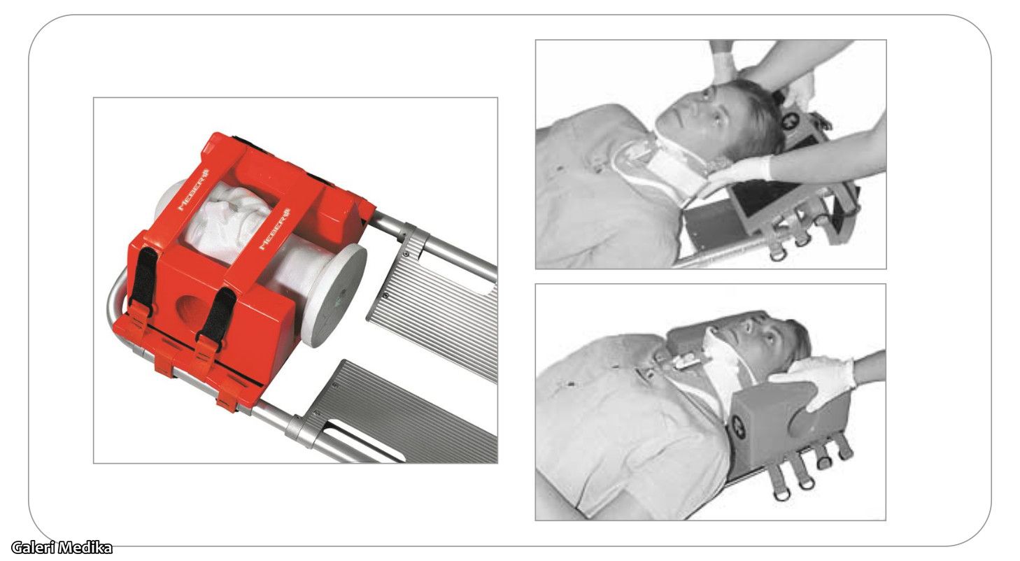 Cara Pasang Head Immobilizer pada Scoop Stretcher